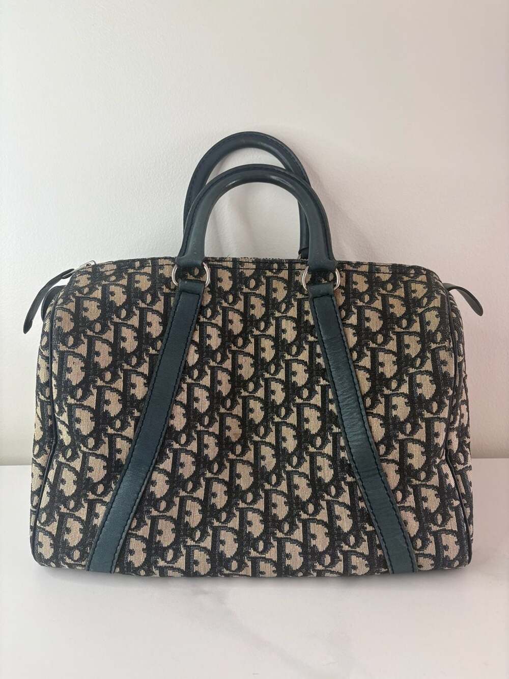 Christian Dior Vintage Trotter Monogram Boston Bowling Bag